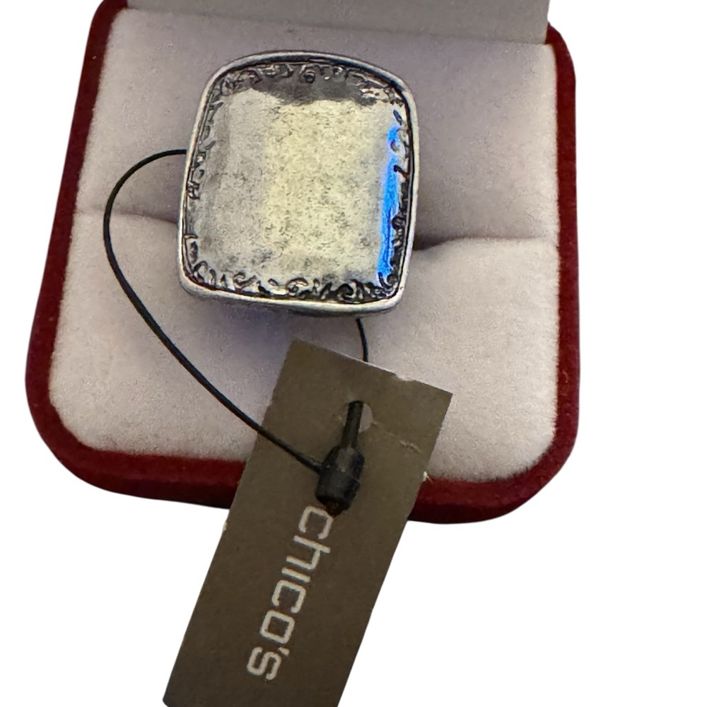 Chico's Hammered Silver Ring